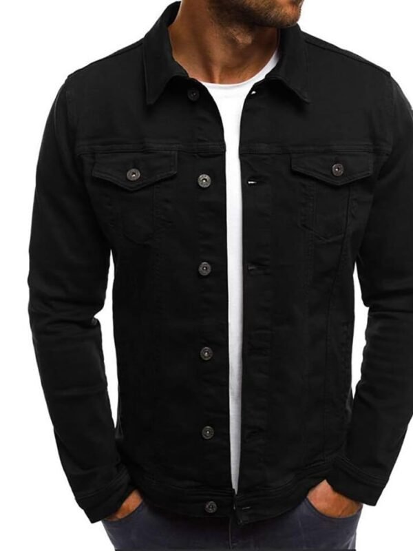 Men’s Classic Slim Fit Denim Jacket Casual Jean Coat