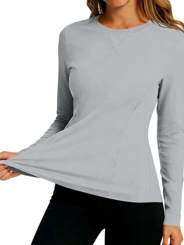 Women's UV protection long sleeve lightweight shirt thumb holes quick-dry hiking workout top