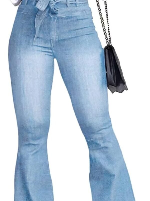 Women’s High Waisted Bell Bottom Flare Wide Leg Jeans