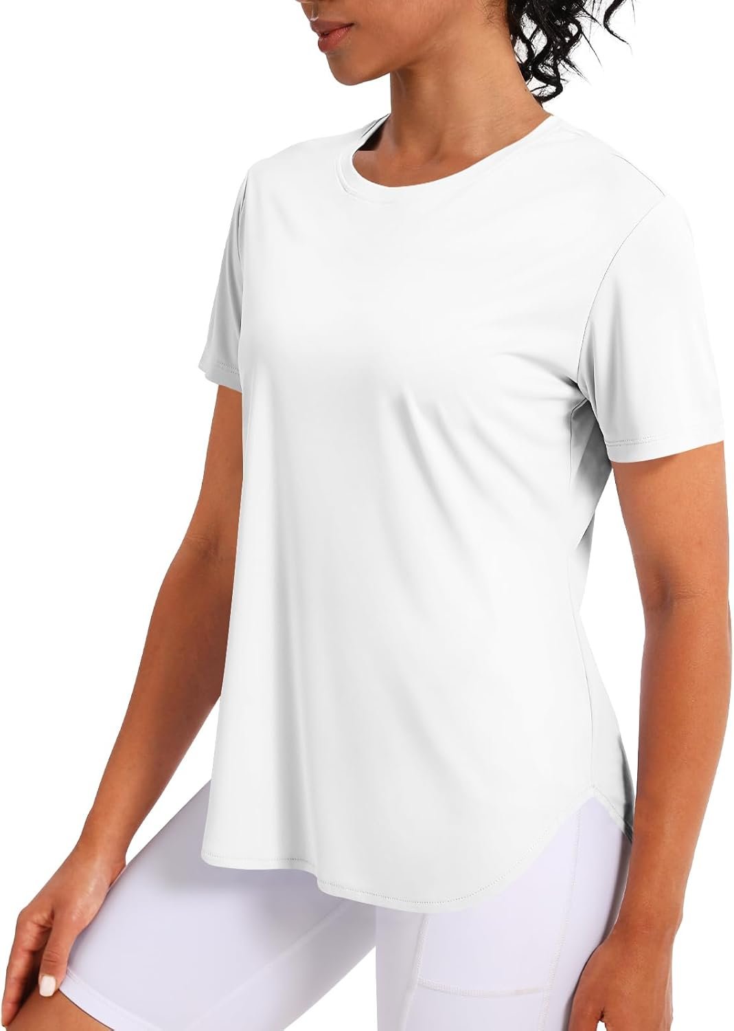 Women's Slim-Fit Short-Sleeve Sports Top — Casual Everyday Wear