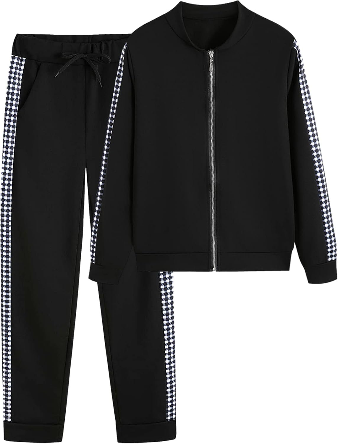 Women's 2-piece tracksuit hoodie sweatshirt and jogger pants outfit