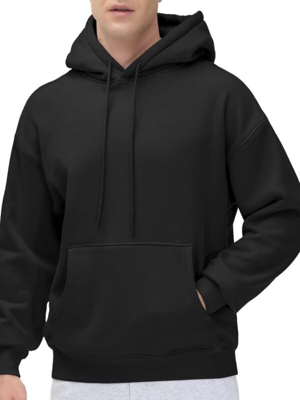 Men’s Loose Fit Fleece Pullover Hoodie Soft Hooded Sweatshirt with Pockets