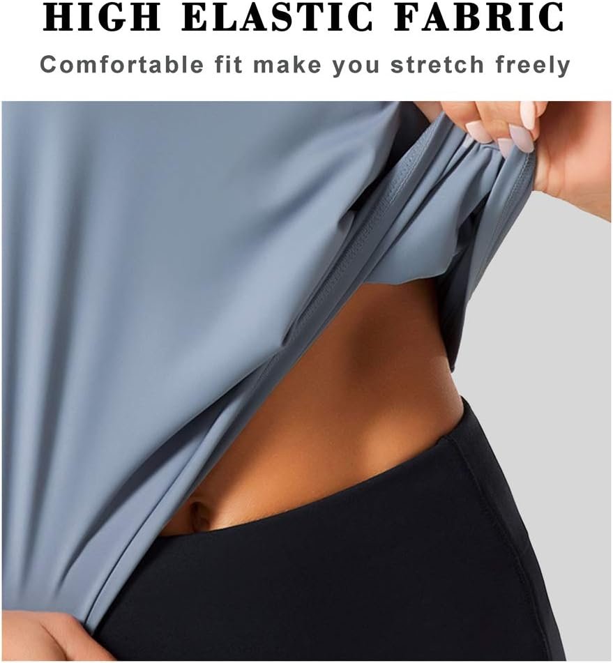 Women's Lightweight, Vest-Style Short-Sleeve Athletic Top - Image 2