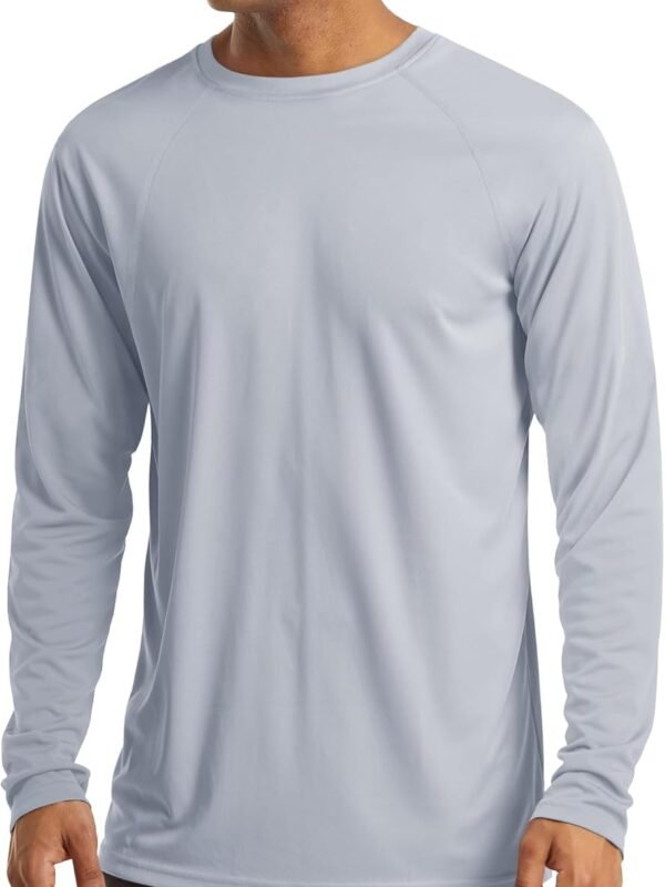 Men's long sleeve UV protection athletic hiking running workout shirt
