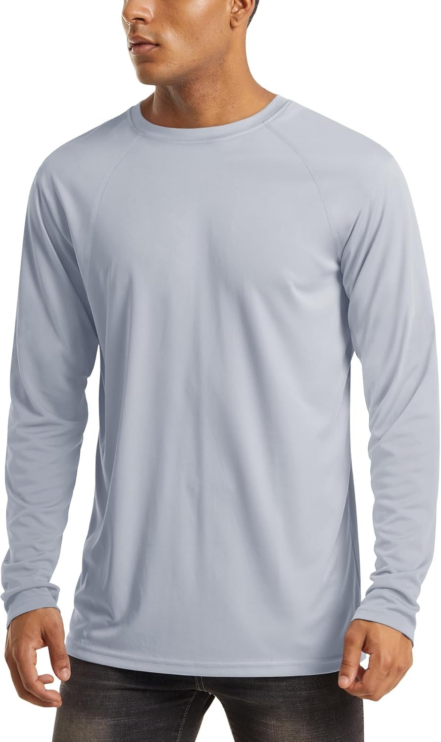 Men's long sleeve UV protection athletic hiking running workout shirt
