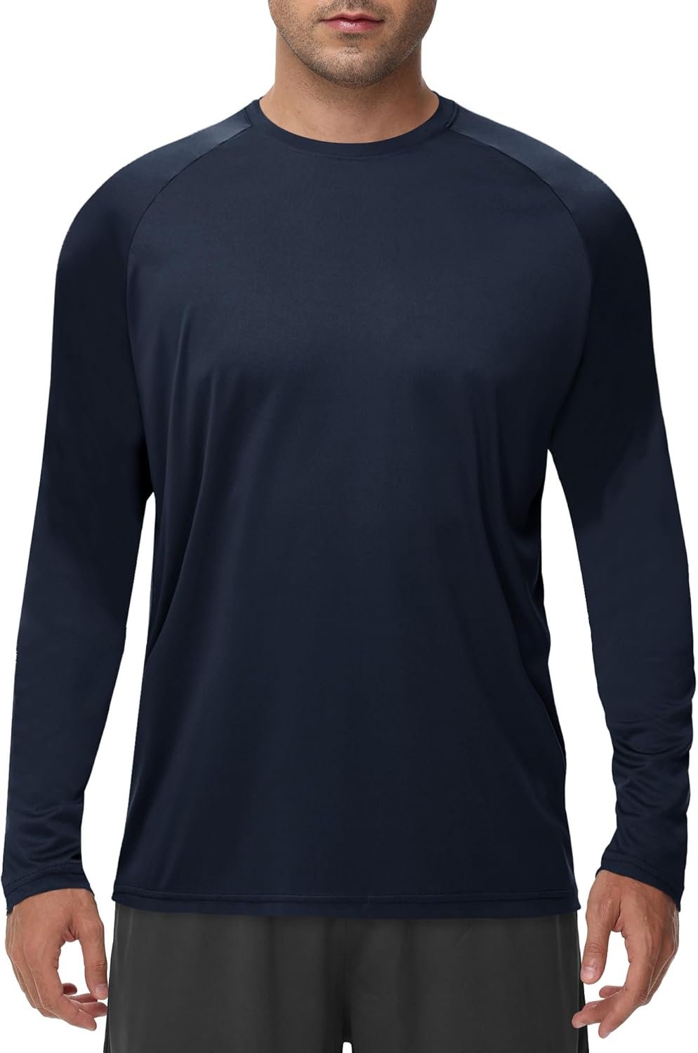 Men's long sleeve UV protection quick-dry moisture-wicking athletic swim shirt