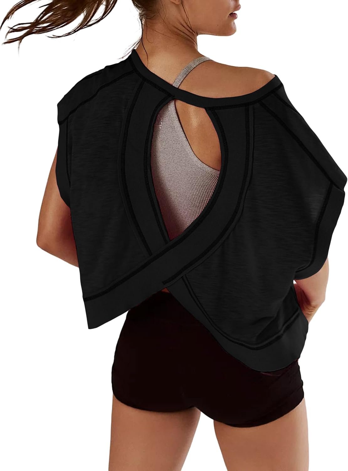 Women's athletic shirt UV protection running hiking quick-dry outdoor top