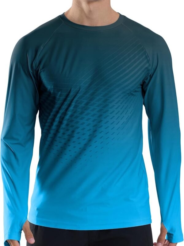 Men's UV-Protection Long-Sleeve Sun Shirt — Quick-Drying, Lightweight Top
