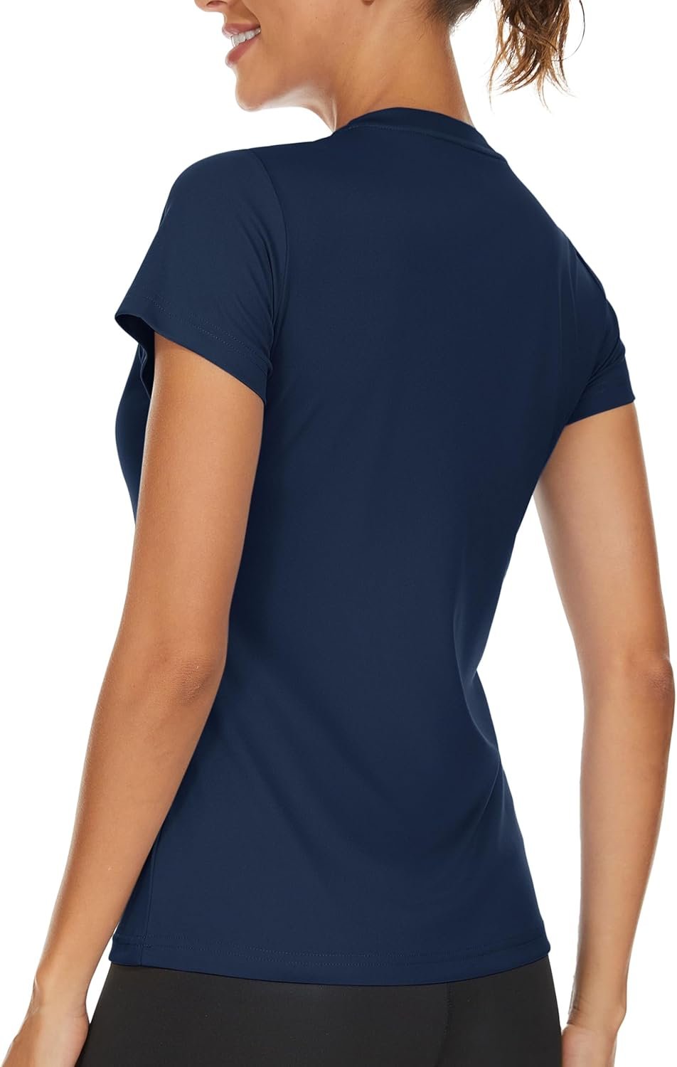 Women's Soft Short-Sleeve Sweatshirt — Athletic Top for Hiking and Fitness - Image 2