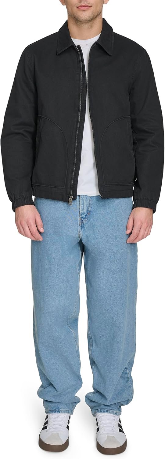 Men’s Laydown Collar Cotton Casual Jacket - Image 2
