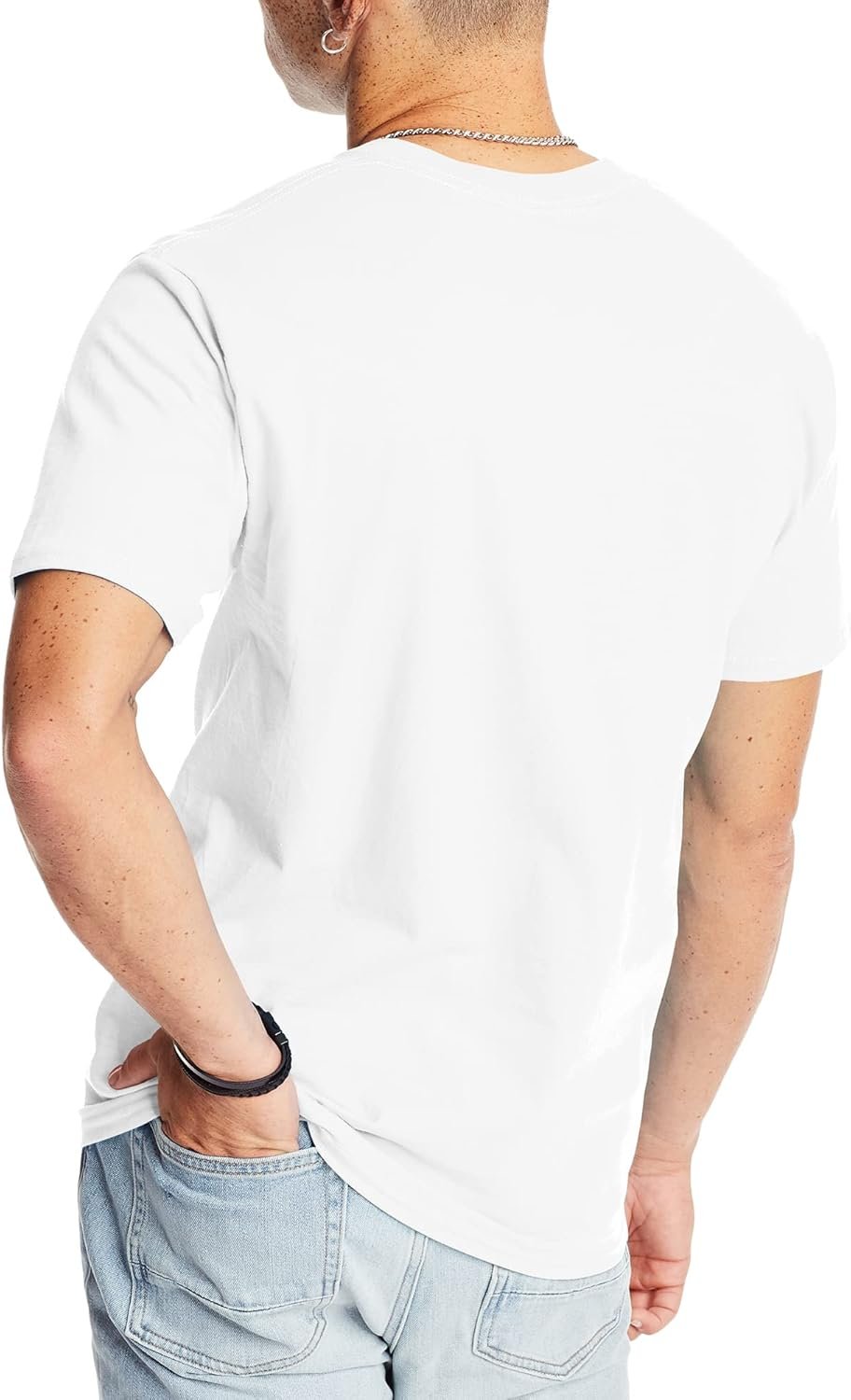 Men's heavyweight cotton T-shirt loose fit casual short sleeve tee pack - Image 2