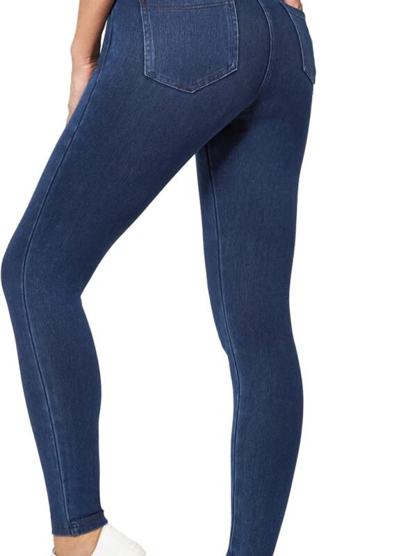 Women’s High Waisted Pull On Stretch Skinny Denim Jeggings with Pockets