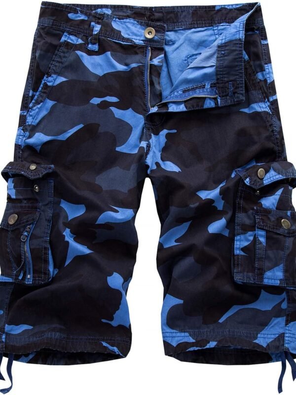 Men’s Casual Loose Fit Multi Pocket Cargo Shorts