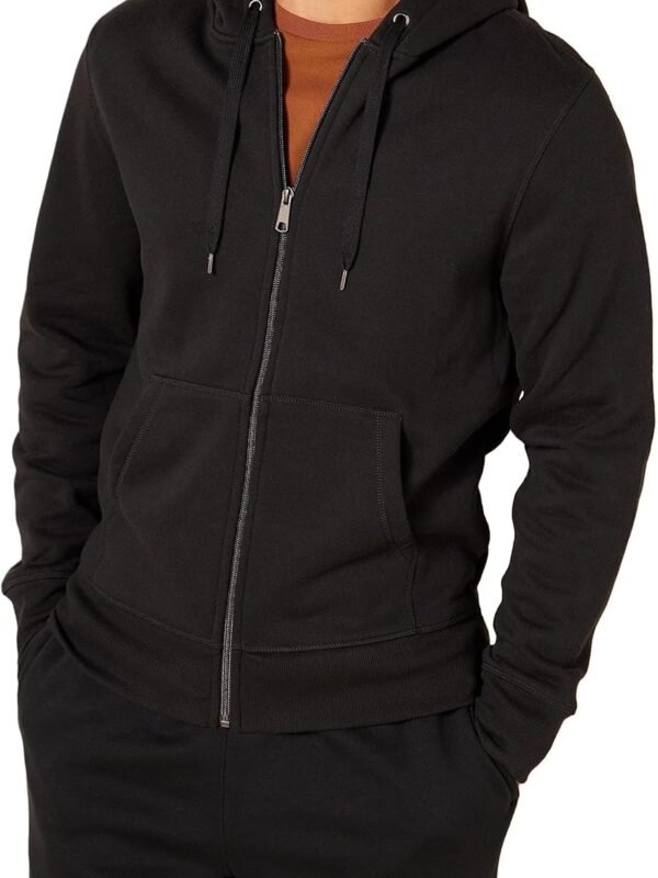 Men’s Full Zip Fleece Hoodie Casual Hooded Jacket