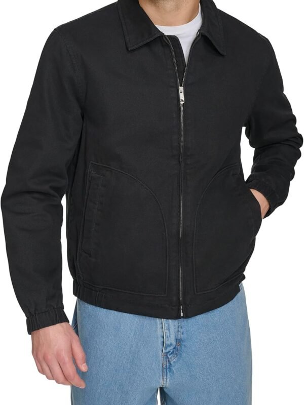 Men’s Laydown Collar Cotton Casual Jacket