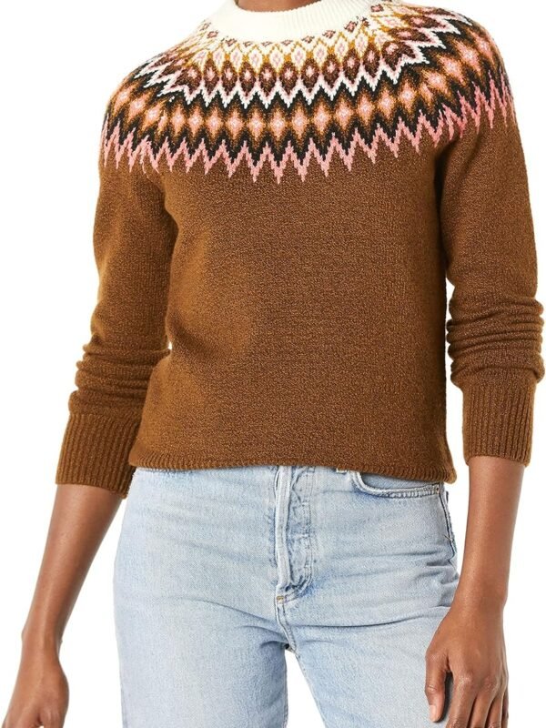 Women’s Soft Touch Crew Neck Sweater Casual Knit Pullover